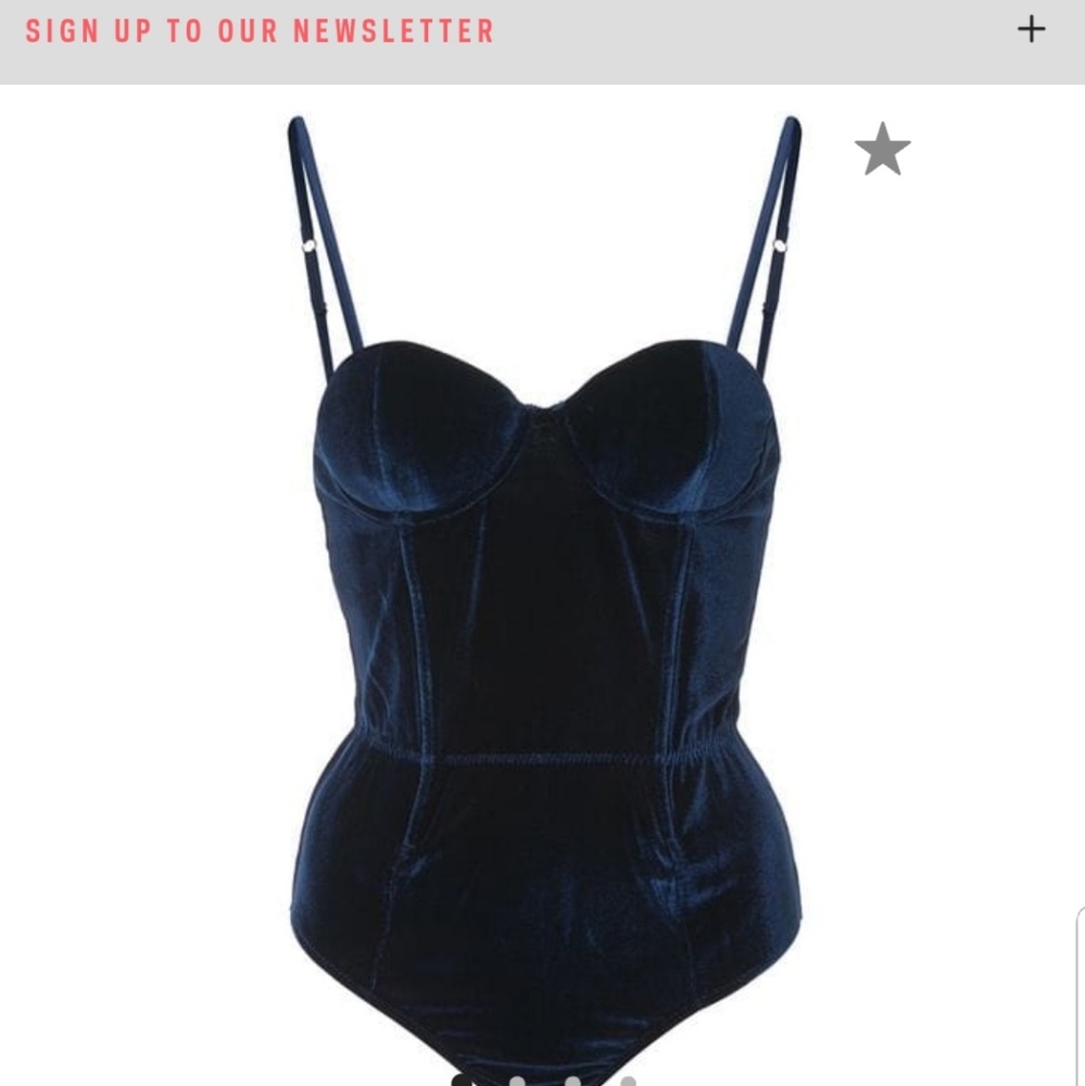 Fleur du mal velvet bodysuit